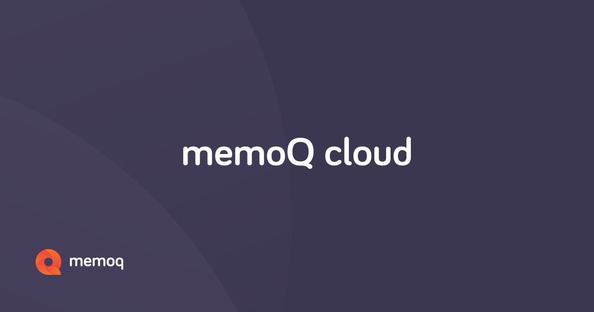 memoQ cloud