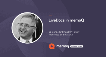 LiveDocs webinar - memoQ
