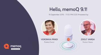 Hello memoQ 9.1 webinar